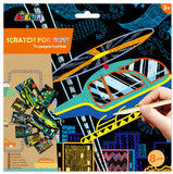Avenir: Scratch Art Kit - Transportation (8-Pack)