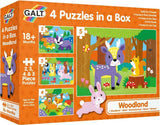 Galt: 4 Puzzles in a Box - Woodland
