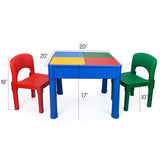 Zoink: Kids Square 3-in-1 Activity Table With 2 Chairs (Primary)