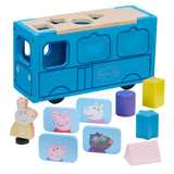 Peppa Pig: Wood Play School Bus Shape Sort