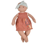 Bonikka: Organic Soft Doll - Baby Aria - Brown Eyes (43cm)