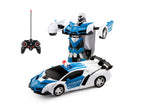 2-in-1 Remote Control Transforming Car (Blue)