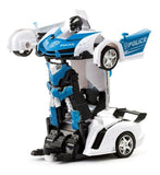 2-in-1 Remote Control Transforming Car (Blue)