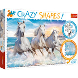 Crazy Shapes! Galloping Among the Waves (600pc Jigsaw)