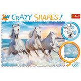 Crazy Shapes! Galloping Among the Waves (600pc Jigsaw)