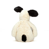 Jellycat: Bashful Black & Cream Puppy - Small Plush Toy