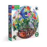 eeBoo: Round Puzzle - Rewilding (500pc Jigsaw) Board Game