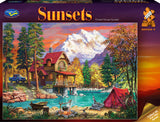 Sunsets: Forest House Sunset (1000pc Jigsaw)