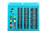 Essentials For You: 208-Piece Pop-Up Double-Sided Easel Art Set (Blue)