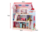 Three Level Doll House Cottage with Furniture