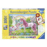 Ravensburger: Magical Unicorns & Colouring Booklet (100pc Jigsaw) Board Game