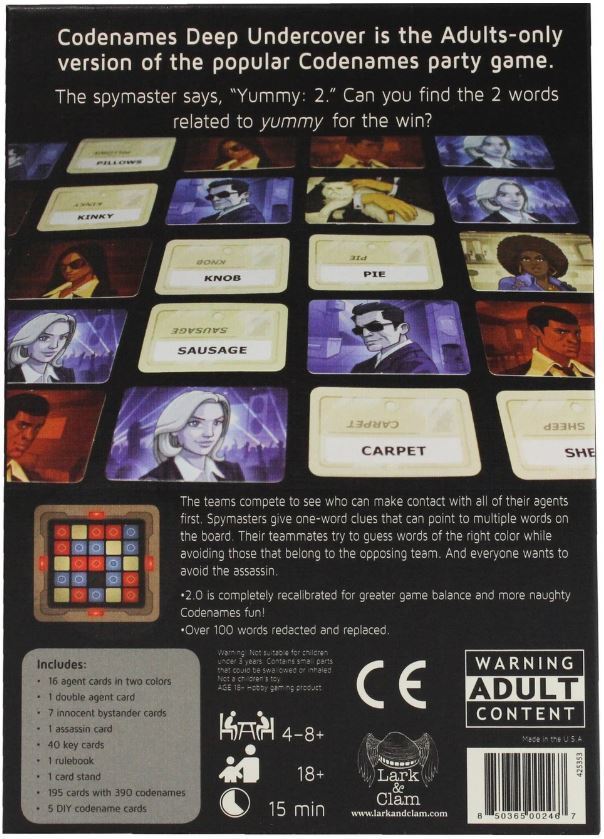 Codenames: Deep Undercover 2.0 (Card Game)