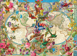 Around the Globe: Birds, Butterflies & Blooms (1000pc Jigsaw) Board Game