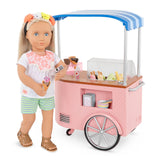 Our Generation - Two Scoops Ice Cream Cart - Doll Accessory Set