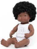 Miniland: Anatomically Correct Baby Doll - Down Syndrome African Girl (38 cm)