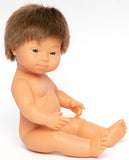 Miniland: Anatomically Correct Baby Doll - Down Syndrome Caucasian Boy (38 cm)