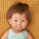 Miniland: Anatomically Correct Baby Doll - Down Syndrome Caucasian Boy (38 cm)