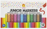 Tiger Tribe: Junior Markers - Assorted (12-Pack)
