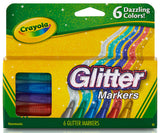 Crayola: Glitter Markers 6pc