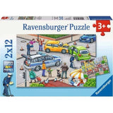 Ravensburger: Blue Lights on the Way (2x12pc Jigsaws) Board Game
