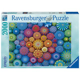 Ravensburger: Radiating Rainbow Mandalas (2000pc Jigsaw) Board Game