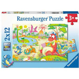 Ravensburger: My Dino Friends (2x12pc Jigsaws) Board Game