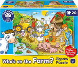 Orchard Toys: Who's on the Farm - 20-Piece Jigsaw Puzzle