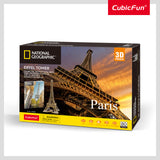 National Geographic 3D Puzzle: Eiffel Tower, Paris (80pc)