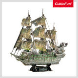 3D Puzzle: Flying Dutchman (Large) w/LED Lights (360pc) Board Game