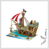 3D Puzzle: Pirate Treasure Ship (157pc) Board Game