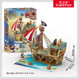 3D Puzzle: Pirate Treasure Ship (157pc) Board Game