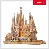 3D Puzzle: Sagrada Familia (Large) w/ LED Lights (696pc)