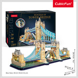 3D Puzzle: Tower Bridge (Large) w/ LED Lights (222pc) Board Game