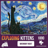 Exploding Kittens: Mrowwy Night (1000pc Jigsaw)