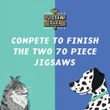 Ridley's Jigsaw Duel: Pet Pride - Cats vs Dogs (2x70pc Jigsaws)