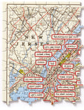 New York City Map (1000pc Jigsaw) Board Game