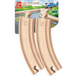 Hape: Train Track - Long Curved (4pc)