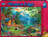 The Water's Edge: Mountain Lake Lodge (1000pc Jigsaw) Board Game