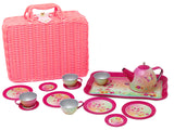 Pink Poppy: Rainbow Butterfly - Tea Set in Basket