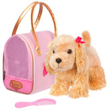 Pucci Pup - Golden Dot Glam Bag & Cocker Spaniel Plush Toy