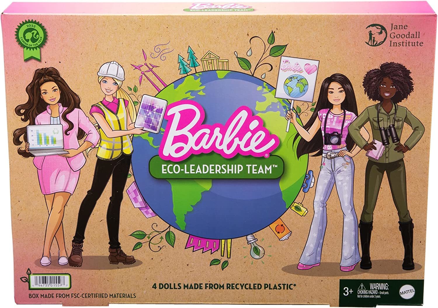 Barbie: Eco-Leadership Team - 4-Doll Set