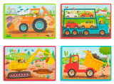 B. Wooden Puzzles in a Box - Construction (Set of 4)