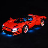 BrickFans: Ferrari Daytona SP3 - RC & Sound Light Kit