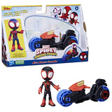 Marvel's Spidey: Miles Morales with Motorcycle - Playset
