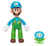 Super Mario: 4" Basic Figure - Ice Luigi