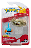 Pokemon: Battle Feature Figure 2-Pack - Mudkip & Geodude