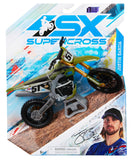 SX: Supercross 1:10 Die Cast Motorcycle - Justin Barcia (Green)