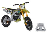 SX: Supercross 1:10 Die Cast Motorcycle - Justin Barcia (Green)