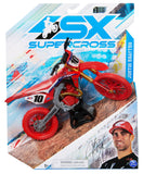 SX: Supercross 1:10 Die Cast Motorcycle - Justin Brayton (Red)