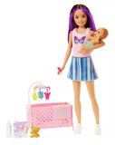 Barbie: Babysitters Inc. - Doll & Playset (Brunette/Purple)